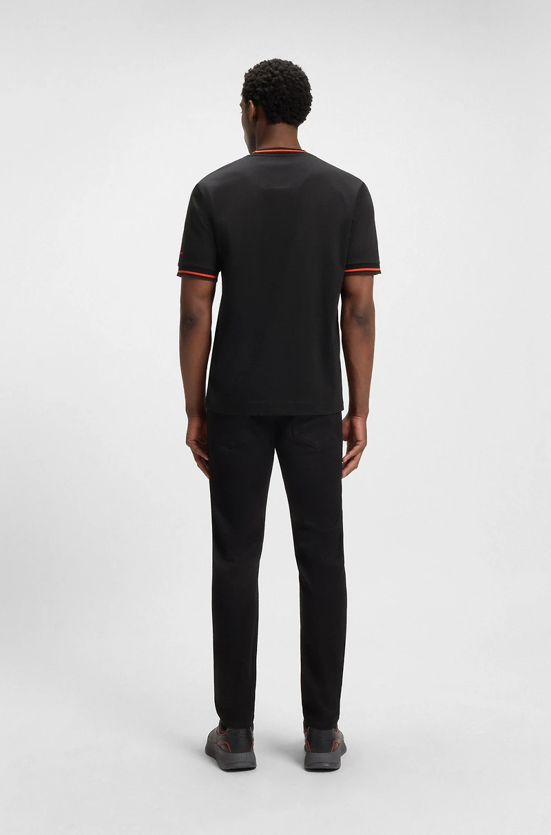 Porsche x BOSS cotton T-shirt with moisture-control finish