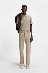 Regular-fit polo shirt mercerized cotton