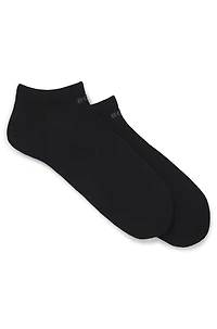 Two-pack of ankle-length socks with logo details