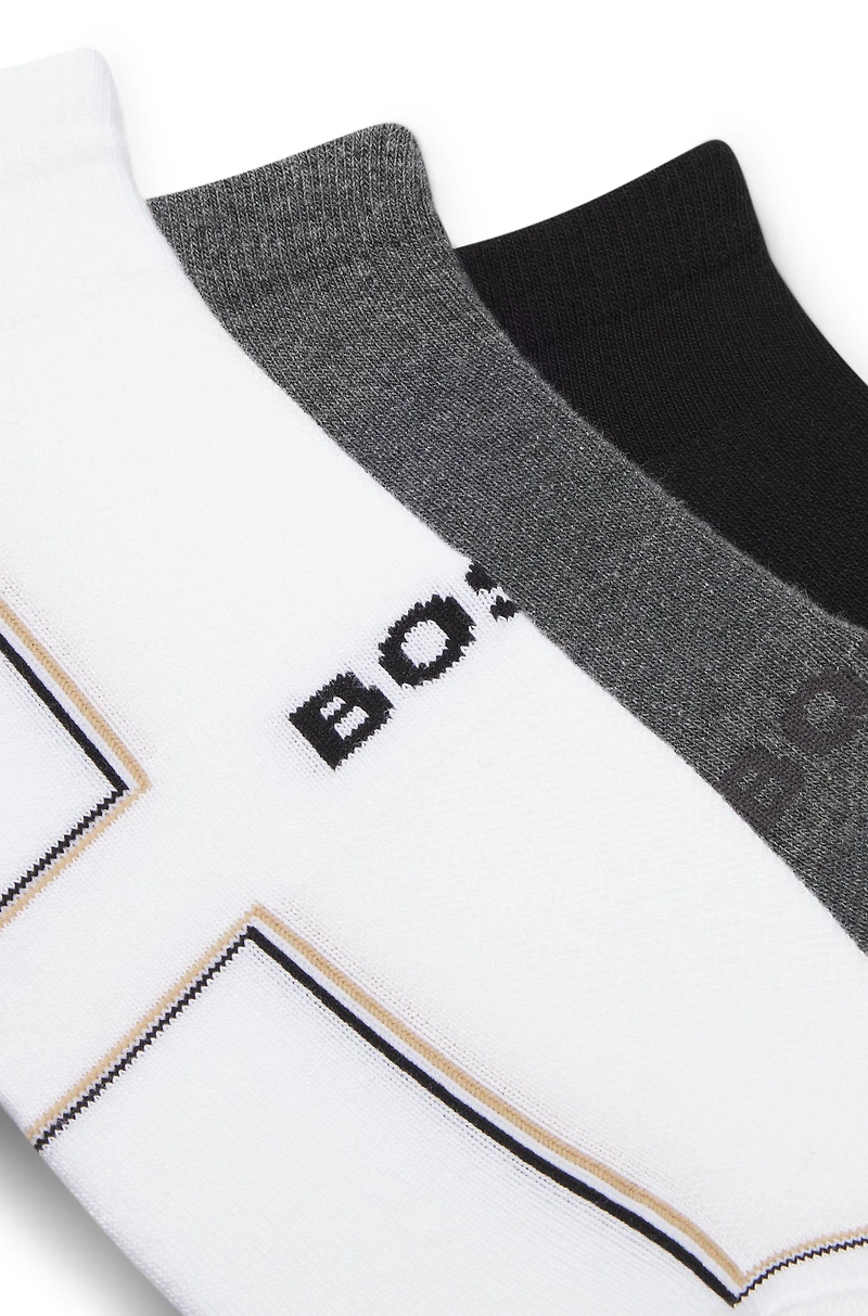Two-pack of ankle-length socks in cotton