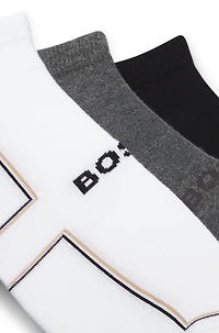 Two-pack of ankle-length socks in cotton
