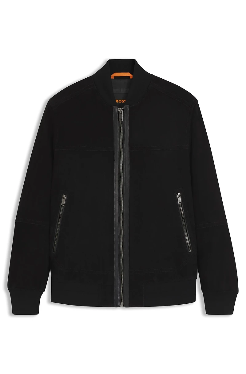 Regular-fit jacket suede