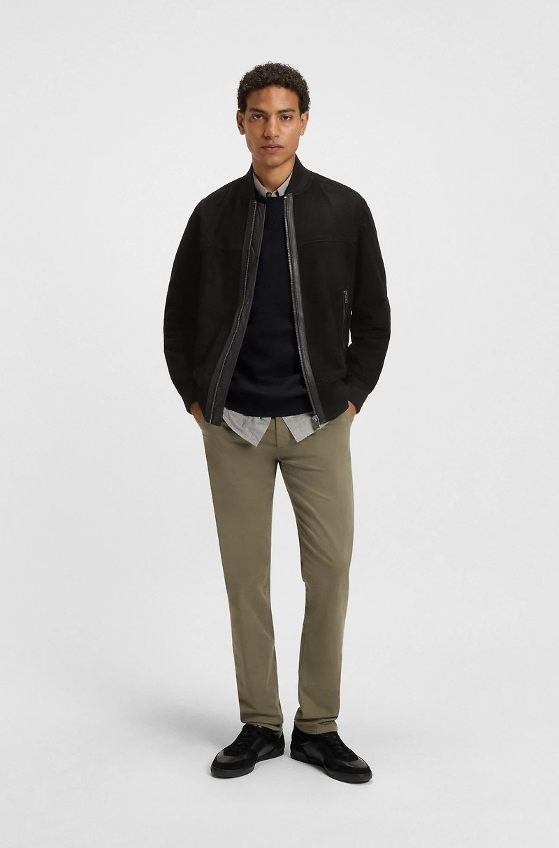 Regular-fit jacket suede