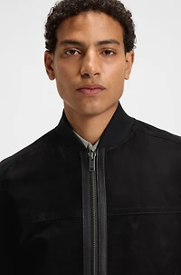 Regular-fit jacket suede
