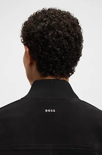 Regular-fit jacket suede