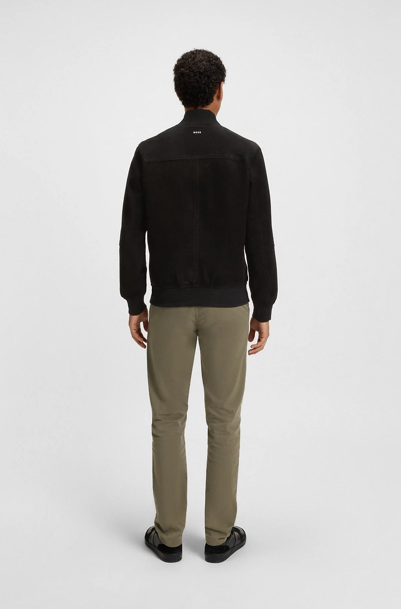 Regular-fit jacket suede
