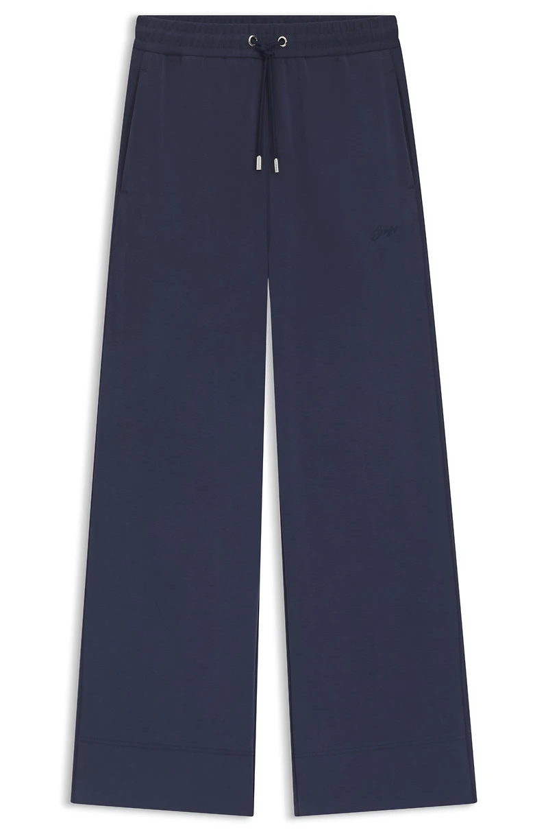 Relaxed-fit tracksuit bottoms with embroidered logo