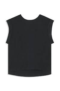 Regular-fit blouse with rear keyhole closure