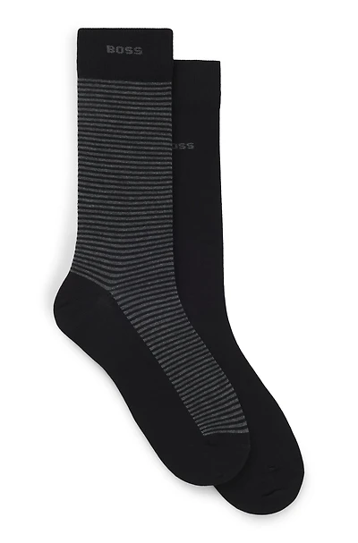 Two-pack of logo-detail socks in a regular length