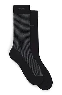 Two-pack of logo-detail socks in a regular length