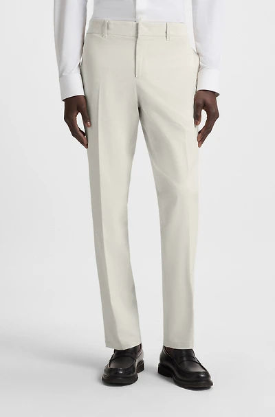 Packable slim-fit trousers performance-stretch fabric