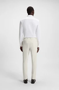 Packable slim-fit trousers performance-stretch fabric