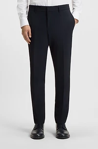 Packable slim-fit trousers performance-stretch fabric