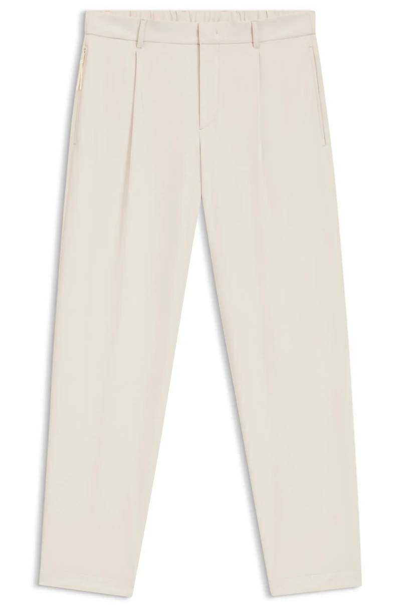 Relaxed-fit trousers water-repellent stretch fabric