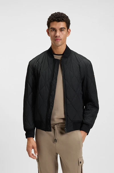 Onion-quilted jacket with water-repellent finish