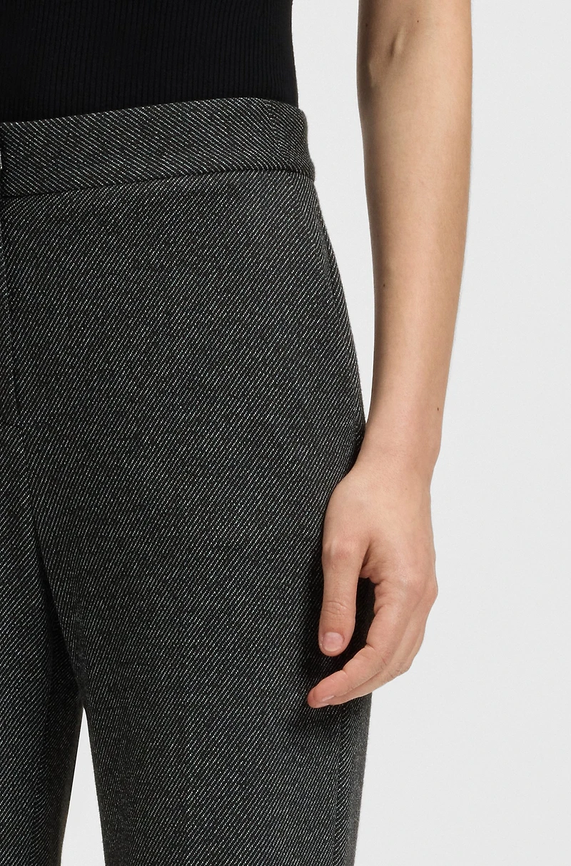 Slim-fit pants wool twill with stretch