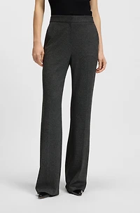 Slim-fit pants wool twill with stretch