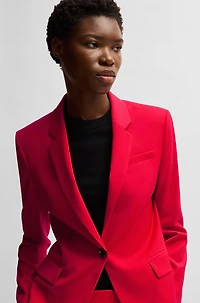 Slim-fit blazer wool