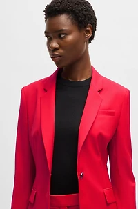 Slim-fit blazer wool