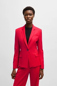 Slim-fit blazer wool