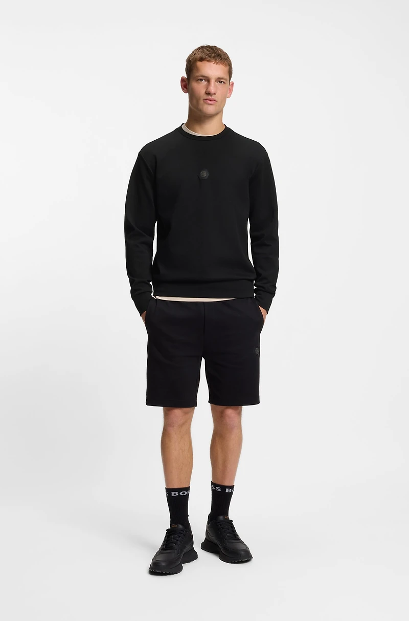 Cotton-blend sweatshirt with Double B monogram