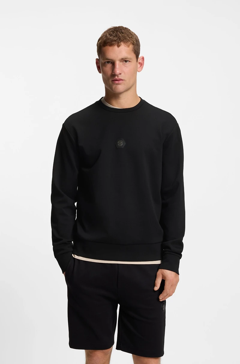 Cotton-blend sweatshirt with Double B monogram