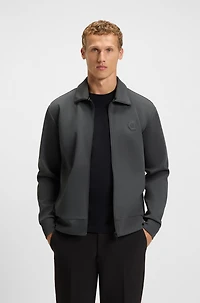 Zip-up sweatshirt with Double B monogram