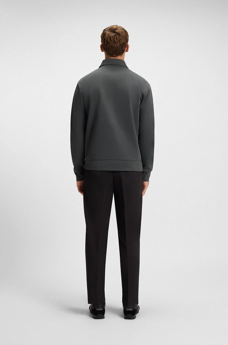 Zip-up sweatshirt with Double B monogram