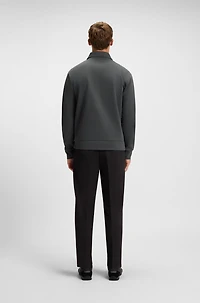 Zip-up sweatshirt with Double B monogram