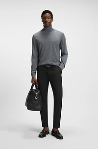 Slim-fit pants a stretch-cotton