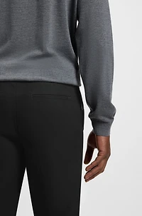 Slim-fit pants a stretch-cotton