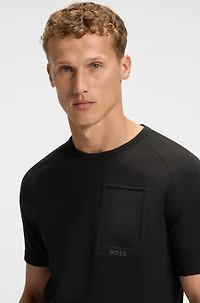 Stretch-cotton T-shirt with moisture-wicking comfort
