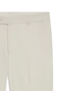 Machine-washable tapered-fit trousers stretch fabric