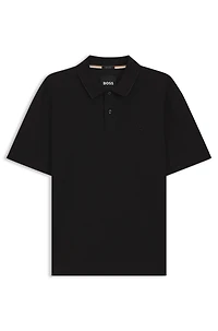 Cotton-piqué polo shirt with Double B monogram