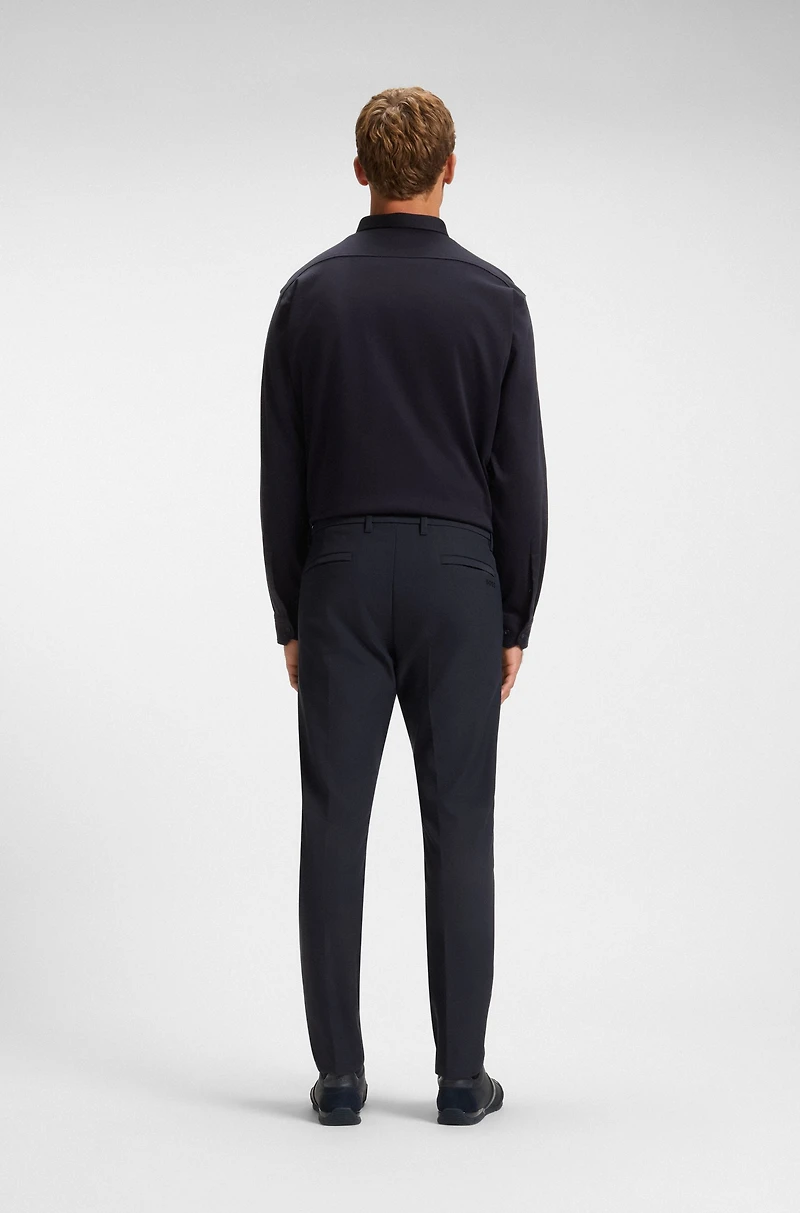 Slim-fit trousers water-repellent fabric