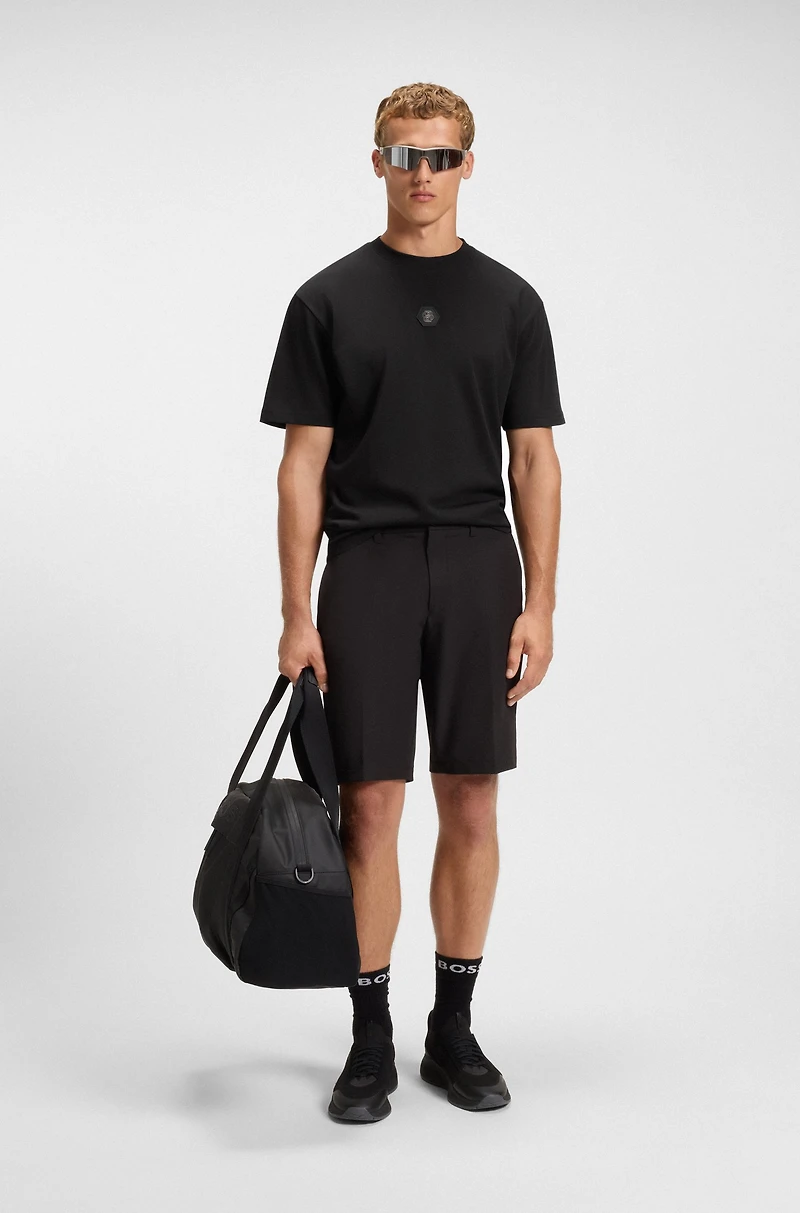 Cotton-jersey T-shirt with Double B monogram