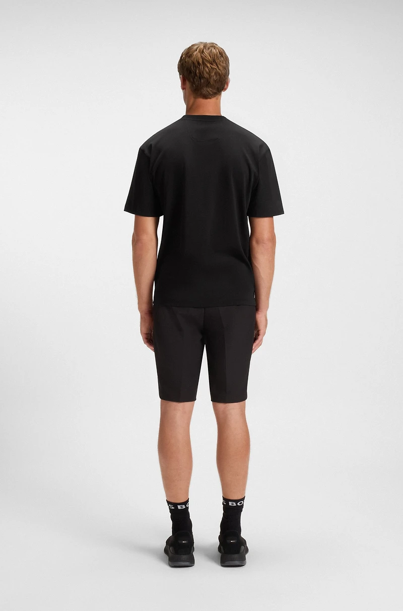 Cotton-jersey T-shirt with Double B monogram