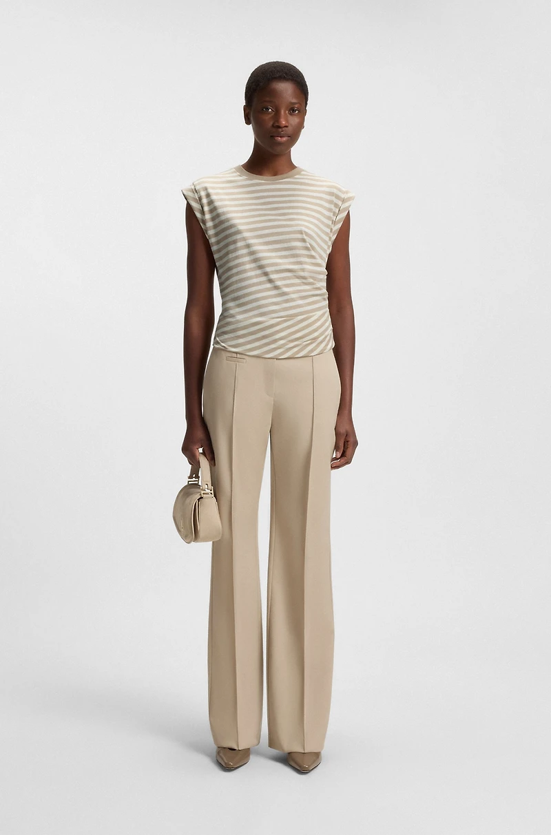 Striped top cotton jersey