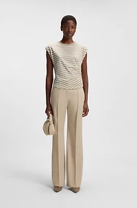 Striped top cotton jersey