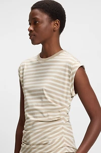 Striped top cotton jersey