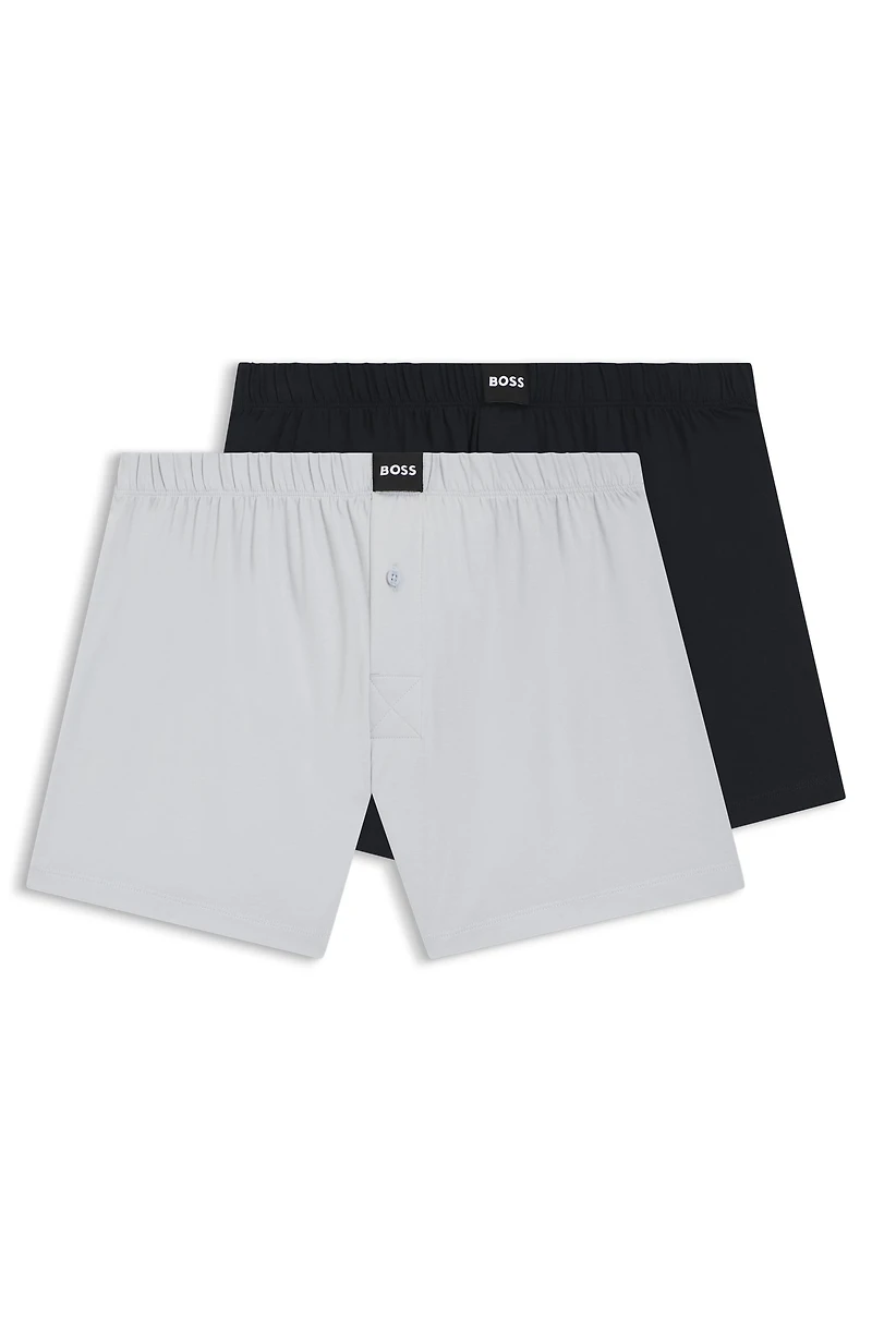 Two-pack of boxer shorts stretch cotton
