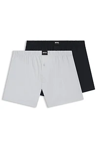 Two-pack of boxer shorts stretch cotton