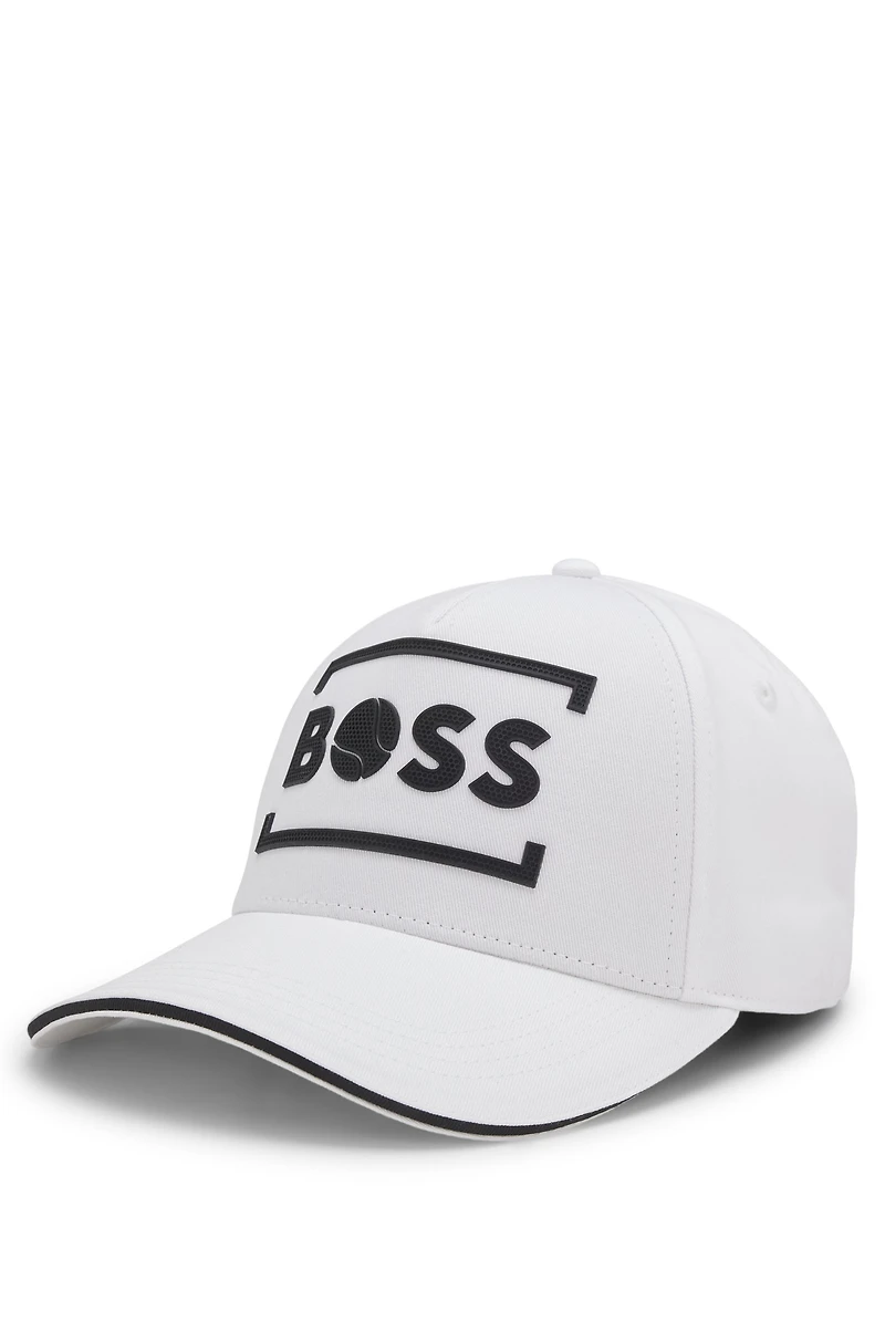 Logo-artwork cap in cotton twill