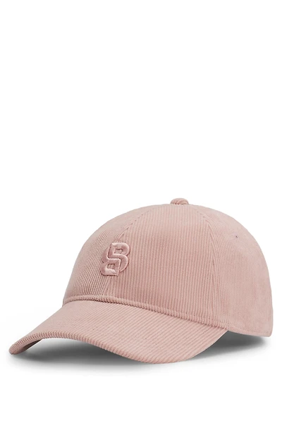 Baby-corduroy cap with Double B monogram