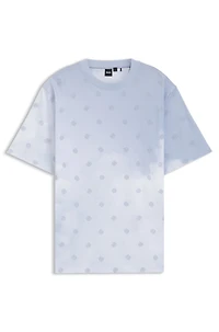 Interlock-cotton T-shirt with Double B monograms
