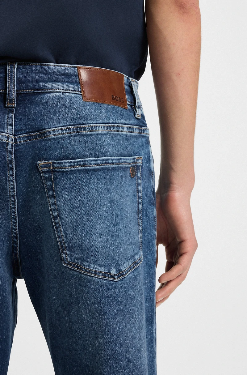 Maine regular-fit jeans blue super-stretch denim