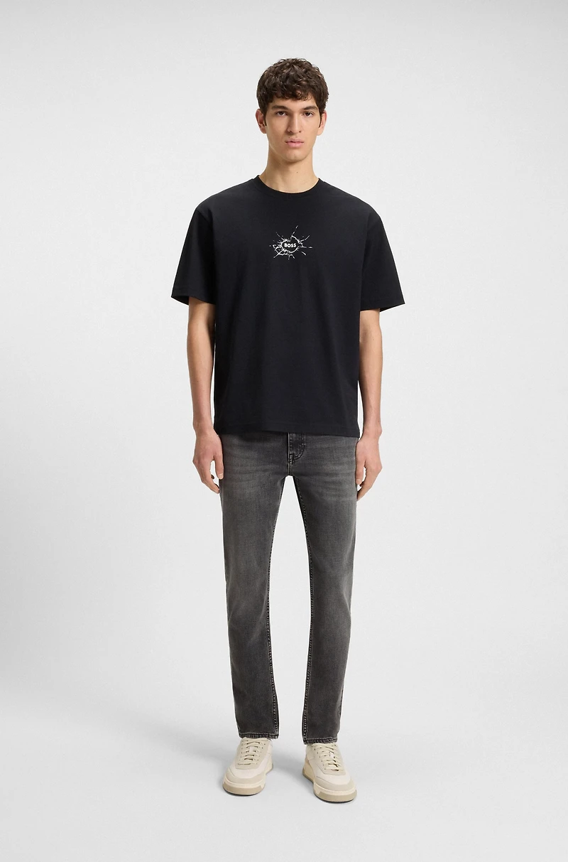 Slim-fit jeans lightweight gray comfort-stretch denim