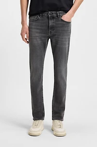 Slim-fit jeans lightweight gray comfort-stretch denim