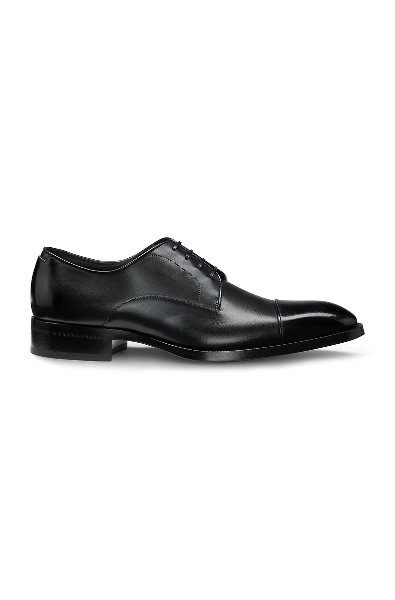 Leather Derby shoes with cap toe
