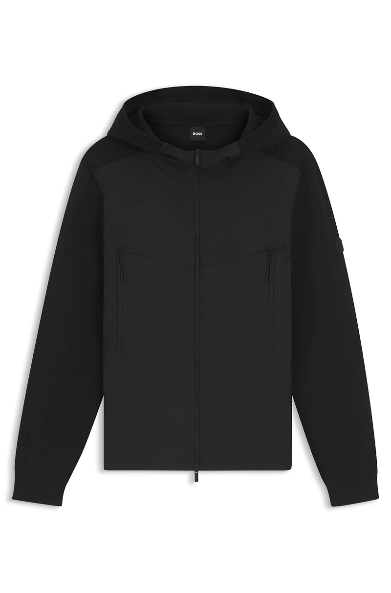 Regular-fit hooded jacket with weather protection